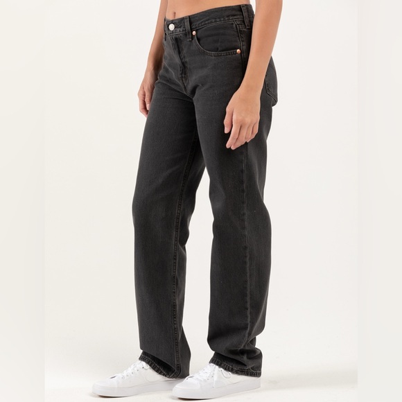 Levi’s Low Pro Straight Jeans in Washed Black | Size 24 - Picture 2 of 10